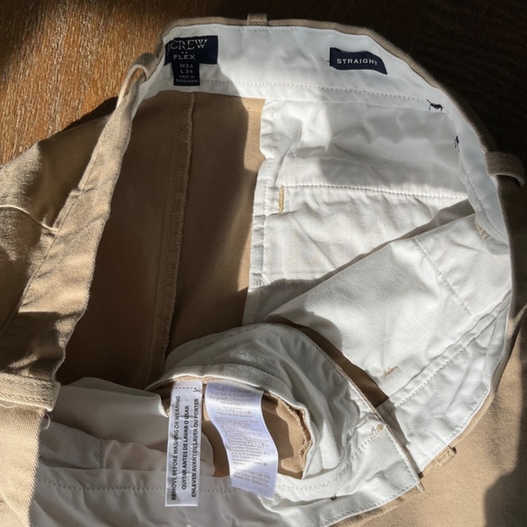 NWOT J.Crew Factory Khaki Straight-fit flex chino pant SZ 34W x34L - Picture 6 of 6